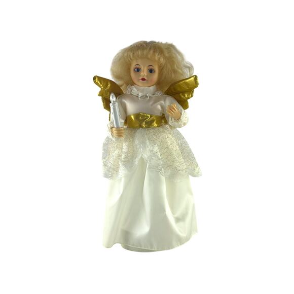 Vintage Animated Telco Angel Motionette 17" Christmas Display Figure With Candle - Picture 12 of 16